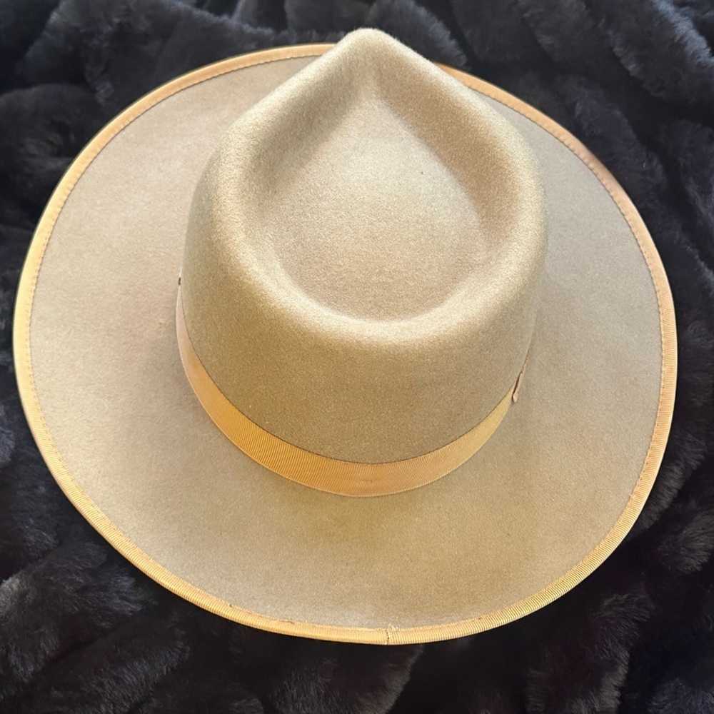 Gigi Pip “Monroe Rancher Fedora” Wool Hat In Brown Size S/M Excellent Condition! - Picture 8 of 15